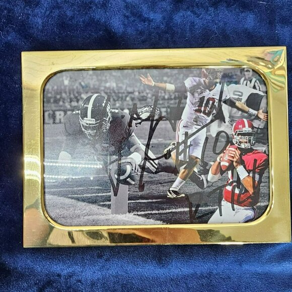 Autographed Alabama Football Photo with Gold Frame Sports‎ Memorabilia - Picture 1 of 8